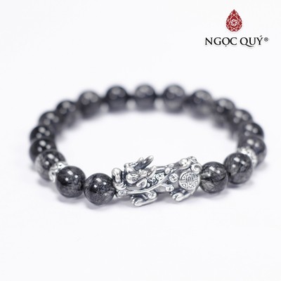 Vòng tay đá Thạch anh tự nhiên phối charm - Mẫu VC0691 - Ngọc Quý