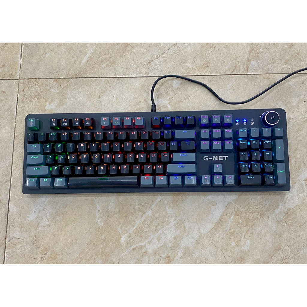 Bàn phím cơ Gnet GK315 /GK515 Switch quang học, chống nước, ( 2ND )