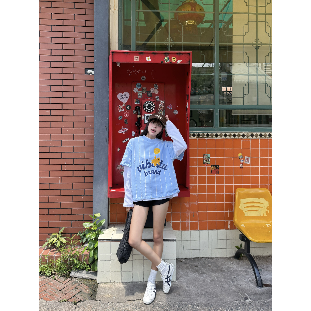 Áo Thun Sọc Local Brand VIBESTU " Gấu Vibestu" Form Big Boxy Unisex 250gsm Cotton | BigBuy360 - bigbuy360.vn