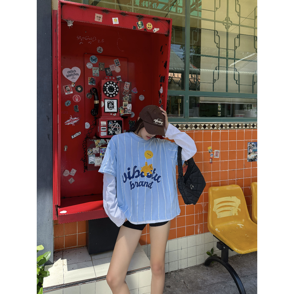 Áo Thun Sọc Local Brand VIBESTU " Gấu Vibestu" Form Big Boxy Unisex 250gsm Cotton | BigBuy360 - bigbuy360.vn