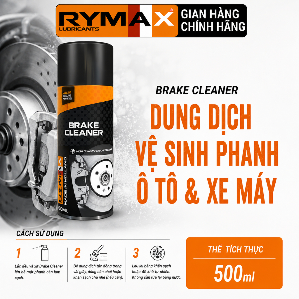 Dung dịch vệ sinh phanh ô tô xe máy - Brake Cleaner