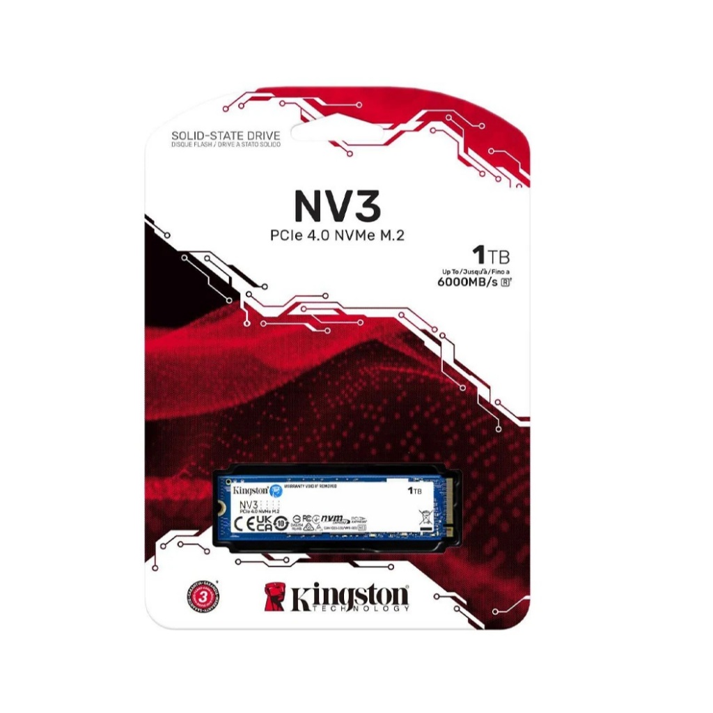 Ổ cứng 1TB(1000GB) Kingston SSD NV3 M.2 2280 NVMe (SNV3S/1000G)