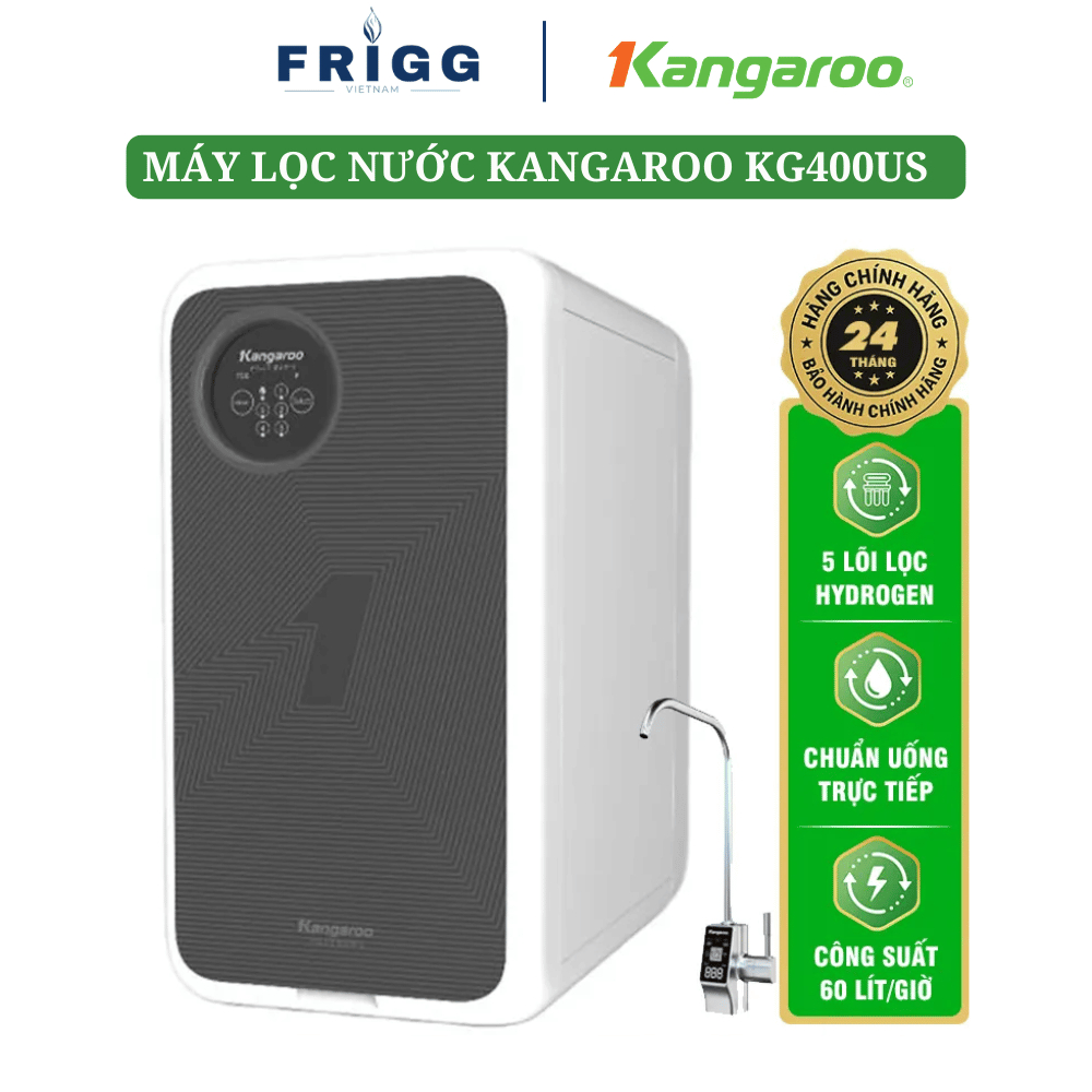 Máy Lọc Nước Hydrogen Kangaroo KG400HU, KG400US, KG100US dòng cao cấp chính hãng - Bảo hành 2 năm