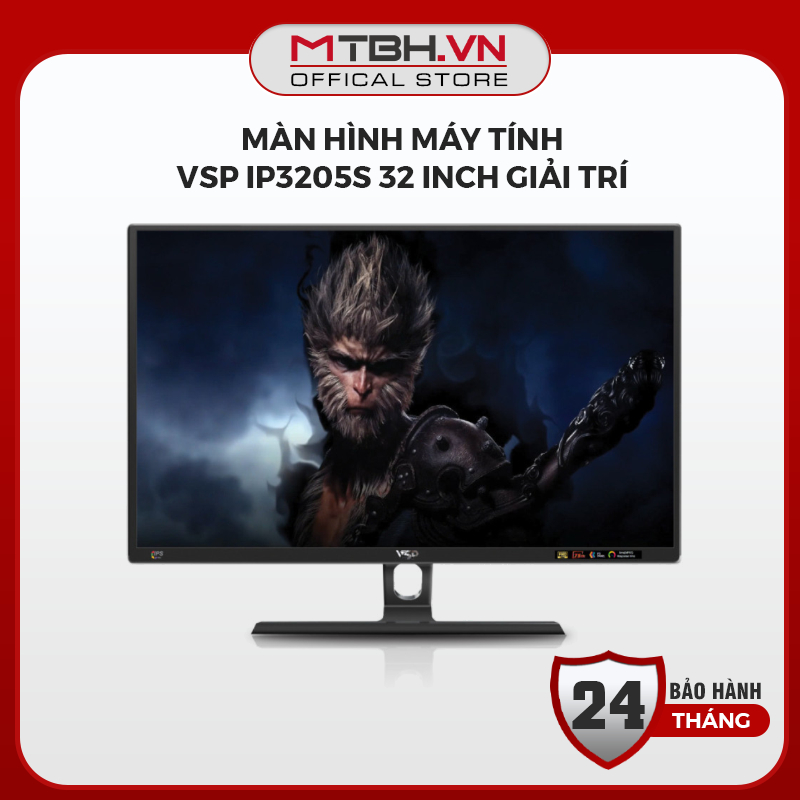 Màn Hình Máy Tính VSP IP3205S 32 Inch Giải Trí - Tấm Nền IPS, Full HD, Góc Nhìn Rộng Giá Rẻ