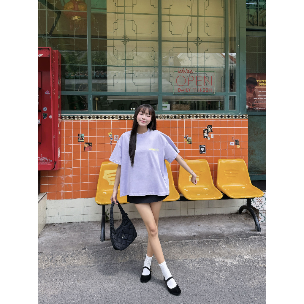 Áo Thun Local Brand VIBESTU " Logo Vibestu ART&GRAPHIC " Áo Thun Boxy Form Rộng å 250Gsm Cotton | BigBuy360 - bigbuy360.vn