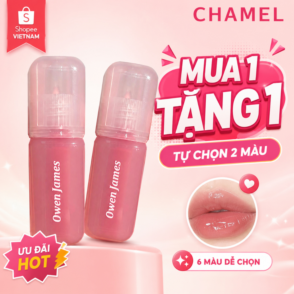 Son Tint Bóng Tráng Gương, Căng Mọng Môi, Lâu Trôi Tôn Da