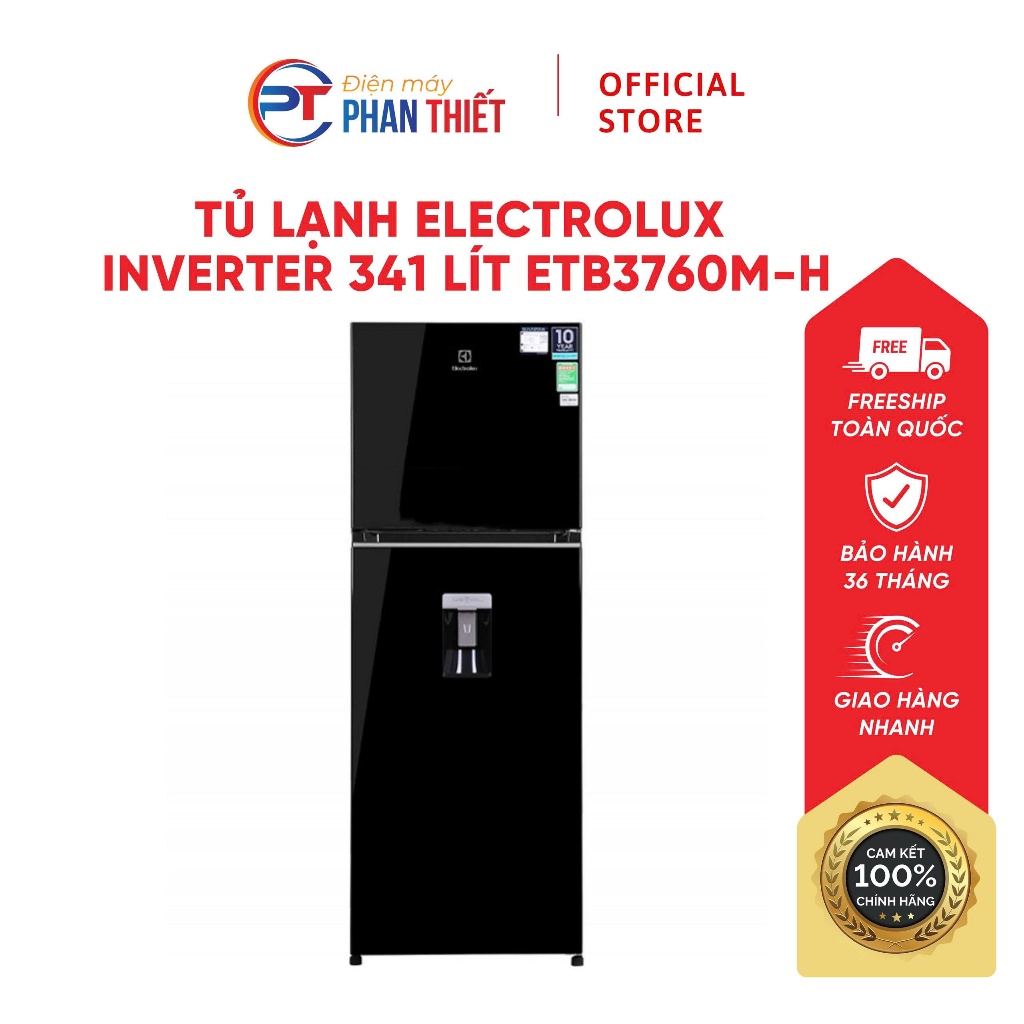 Tủ lạnh Electrolux Inverter 341 lít ETB3760M-H