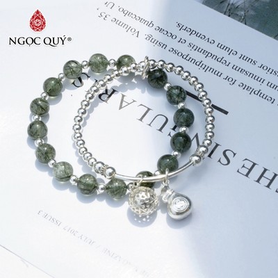 Vòng tay đá Thạch anh tự nhiên phối charm - Mẫu VC0684 - Ngọc Quý
