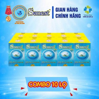 💥 NEW [ Combo 10 lọ] Nước Yến sào Khánh Hòa Sanest - Dành cho Người Cao Tuổi - Có đường