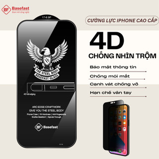 Kính cường lực iphone chống nhìn trộm Basefast dán màn hình ip xs max 11 12 13 14 15 16 17 pro max