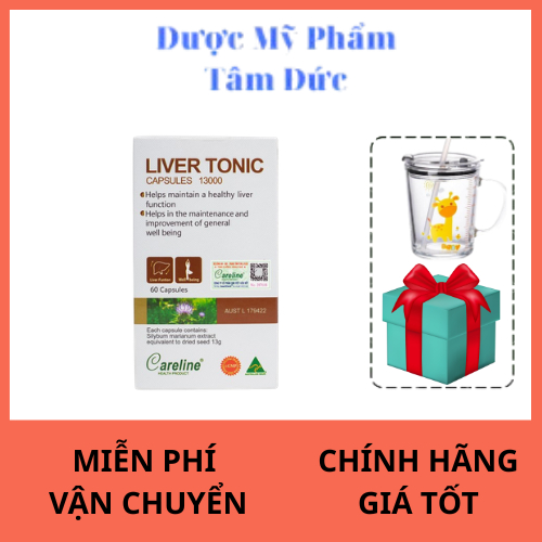 CARELINE Liver Tonic - Viên Uống Bảo Vệ Cải Thiện Chức Năng Gan - Hộp 60 Viên