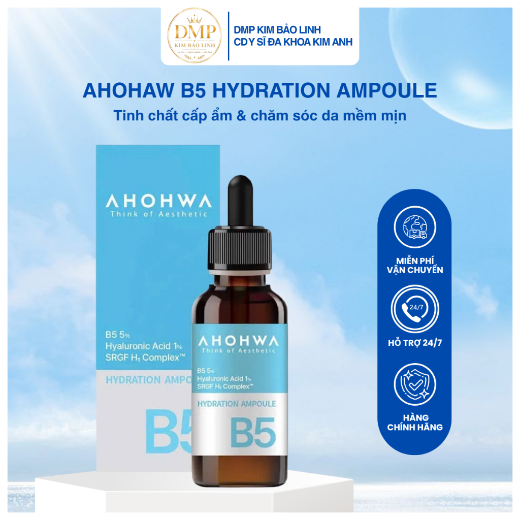 AHOHAW B5 Hydration Ampoule – Tinh chất cấp ẩm & chăm sóc da mềm mịn