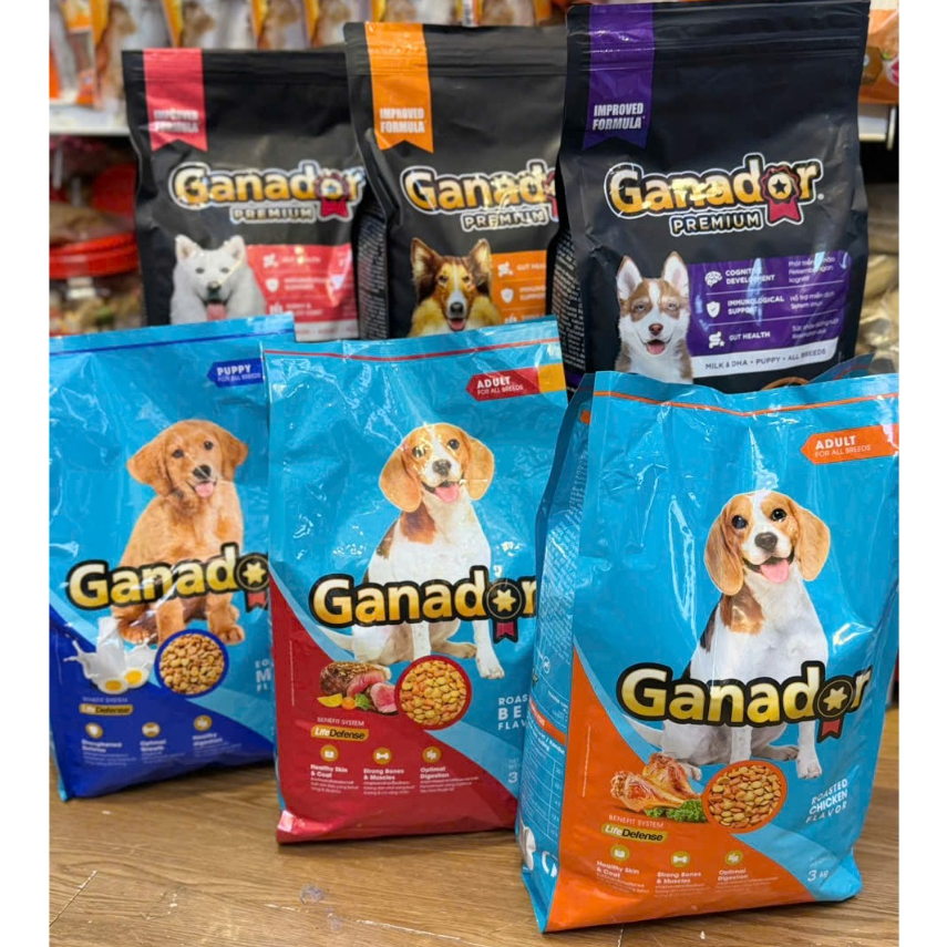 thức ăn hạt GANADOR cho chó ( gói 3kg )