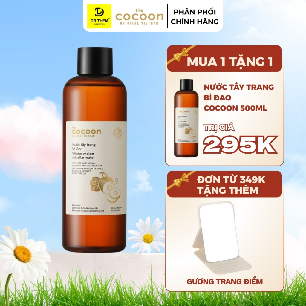 Nước Tẩy Trang Bí Đao Cocoon Tẩy Sạch Makeup & Giảm Dầu 500ml - Dr Thêm