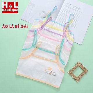 Áo Lót Học Sinh cotton màu sắc nhẹ nhàng, Áo lá học sinh họa tiết cún yêu HL BOUTIQUE A154
