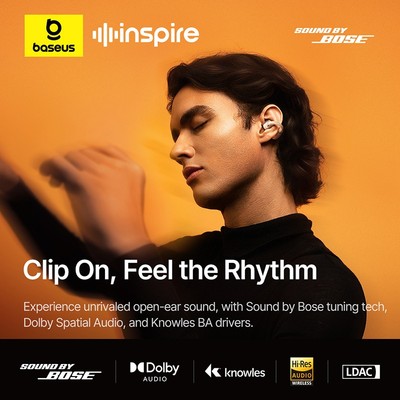 [MUA 1 TẶNG 2] Tai Nghe Không Dây Cao Cấp Baseus Inspire XC1 Pin 40H, Sound by Bose, Super Bass 3.0, Dolby Audio