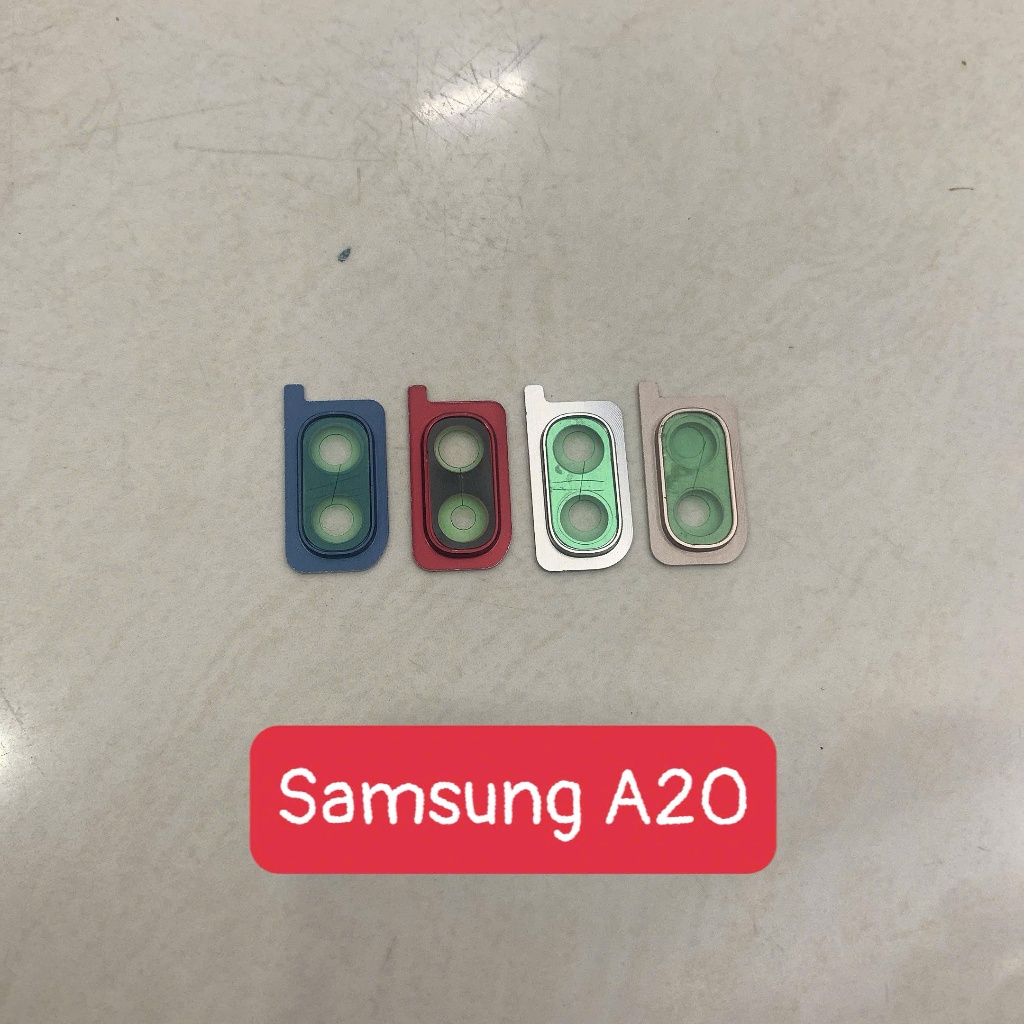 lens bộ samsung a20, anten samsung a20., viền lens, mắt kính camera a205, ss a20.