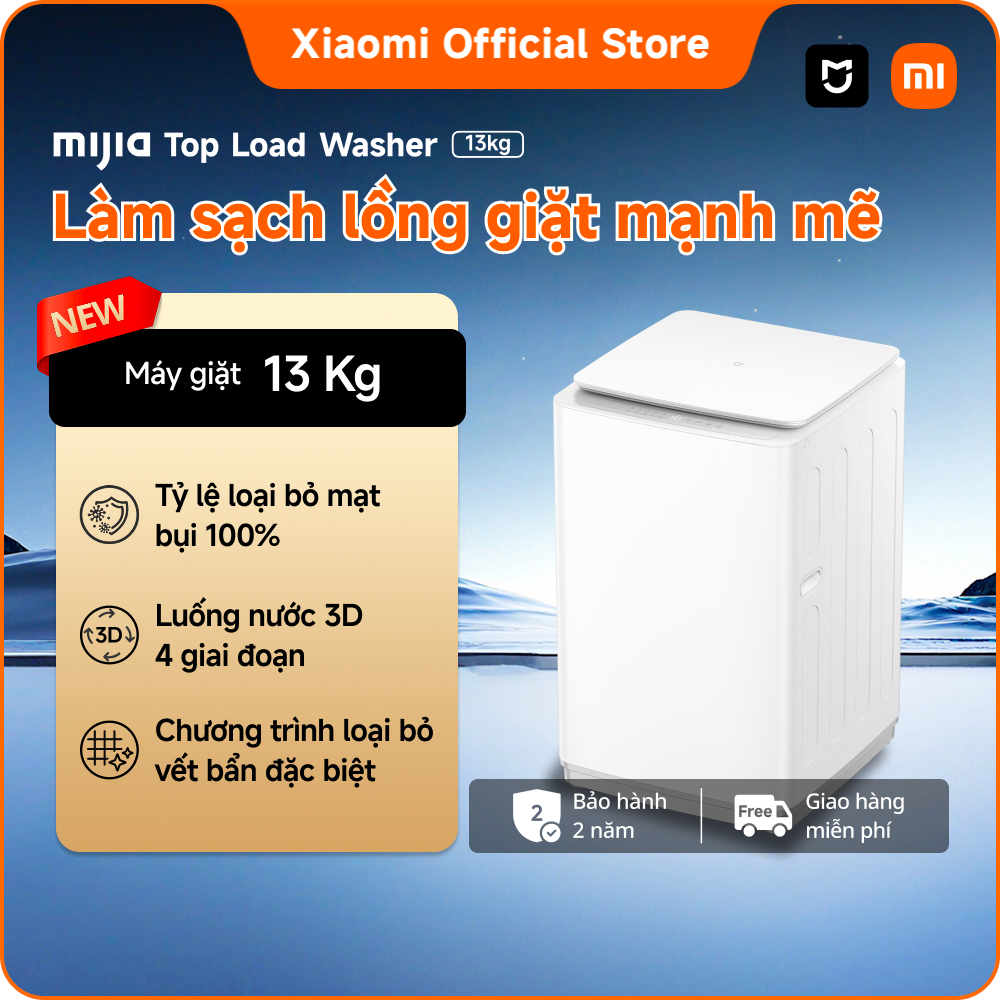 [MỚI RA MẮT] Máy giặt cửa trên Xiaomi Mijia Top Load Washer 13kg | Chương trình loại bỏ vết bẩn đặc biệt | BigBuy360 - bigbuy360.vn