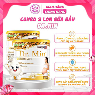 Combo 2 sữa hạt bầu Dr.Min Milk lon 650g- Dinh dưỡng toàn diện cho mẹ và bé