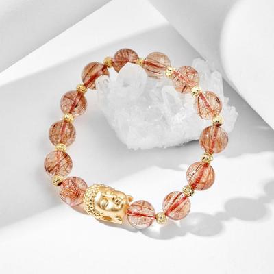 Vòng tay đá Thạch anh tự nhiên phối charm - Mẫu VC0653 - Ngọc Quý