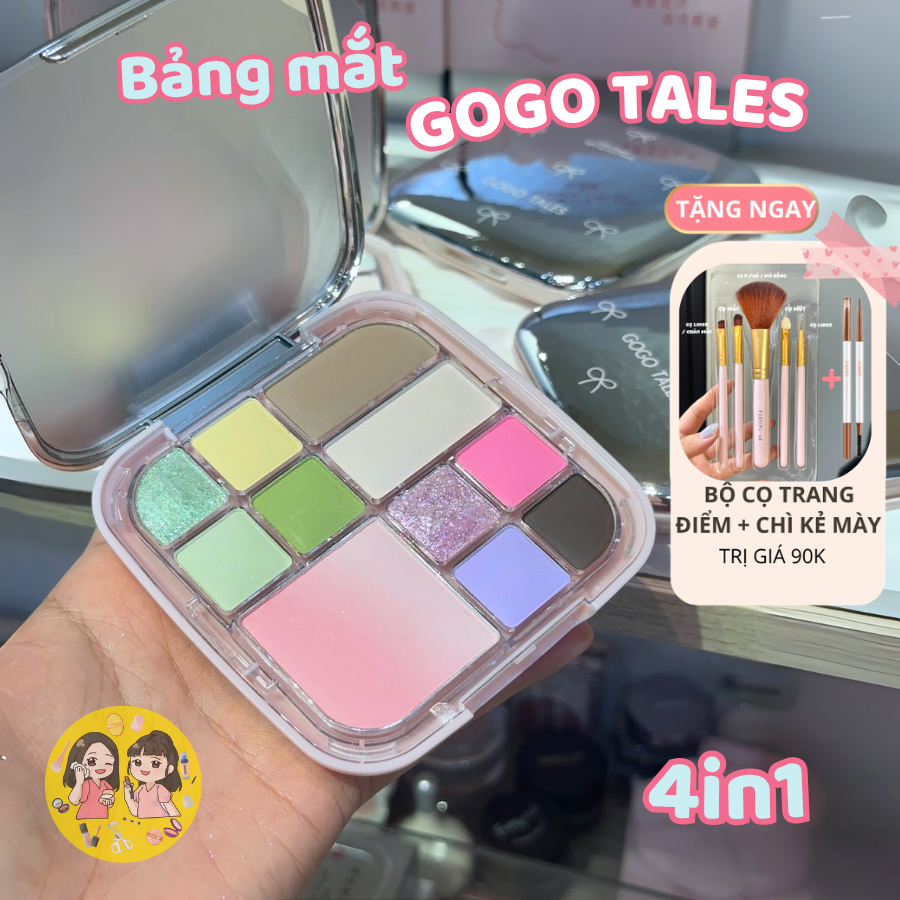 Bảng Phấn Mắt Đa Năng GogoTales Butterfly Veil GT798 - GOGOTALES Phấn mắt, má hồng, tạo khối