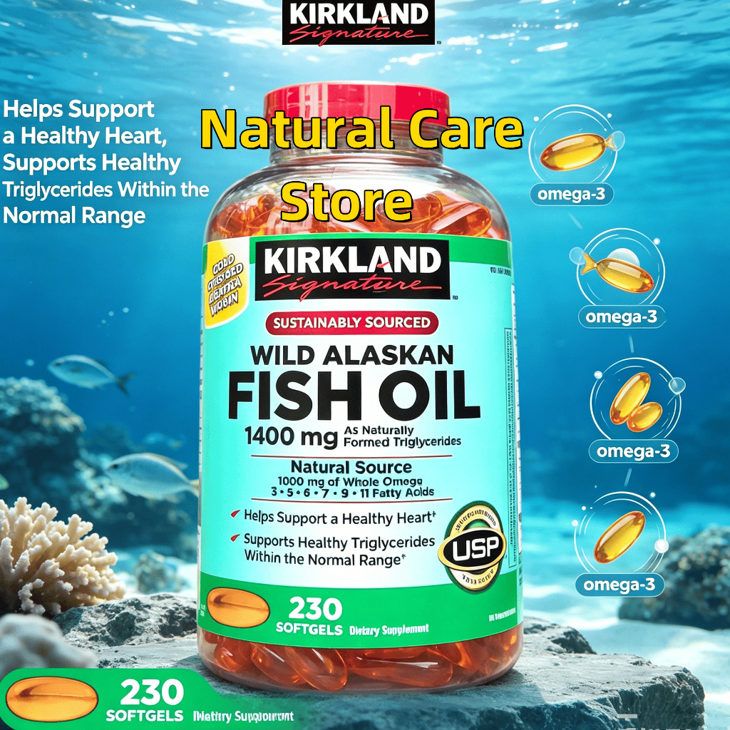 【Hàng nhập khẩu nguyên bản từ Mỹ】Viên uống hỗ trợ Fish Oil Kirkland 230 viên
