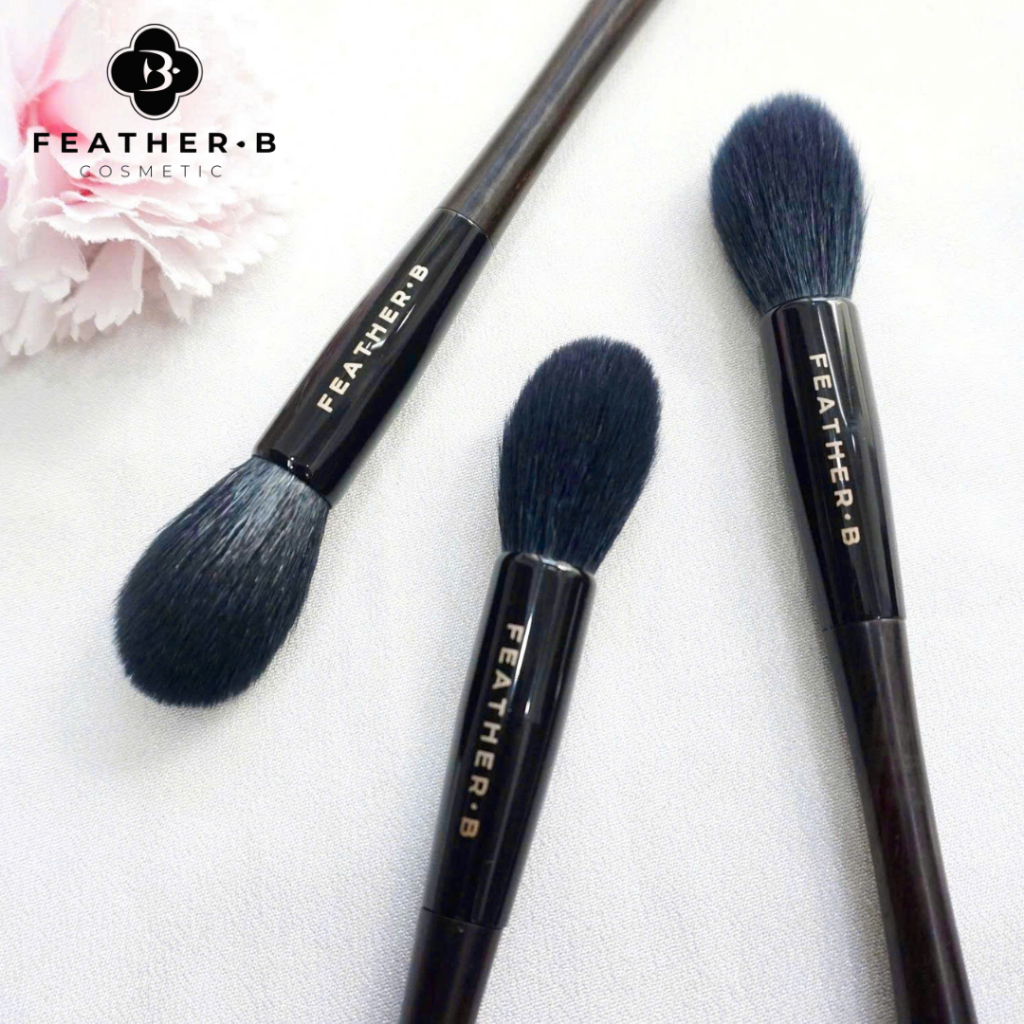 Cọ tan má hồng - cọ nhấn phấn highlight - cọ setting phấn Feather B 79 - Cọ trang điểm Feather B