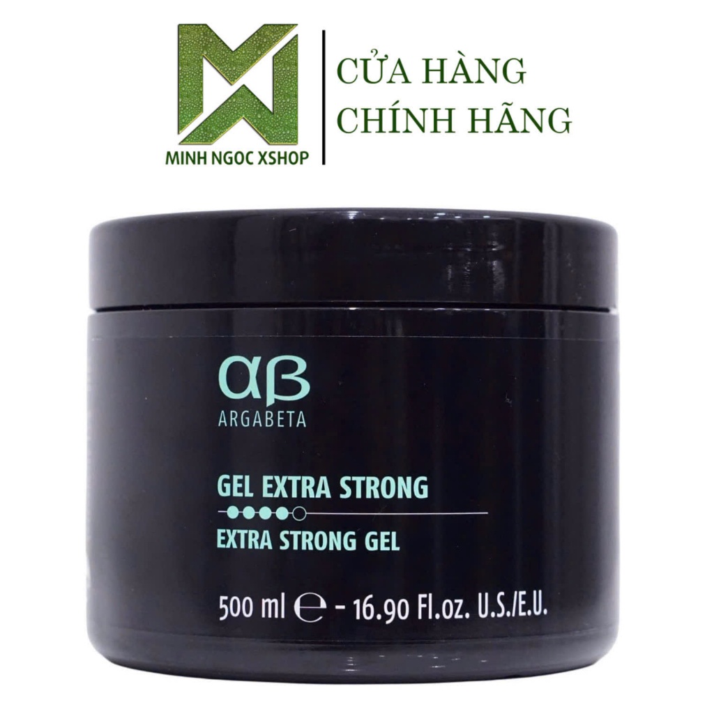 Gel tạo kiểu tóc giữ nếp siêu cứng số 12 AB ARGABETA Extra Strong Gel 500ML