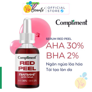 [CHÍNH HÃNG] Serum Compliment Red Peel AHA 30% + BHA 2% cải thiện làn da, se khít chân lông 27ml