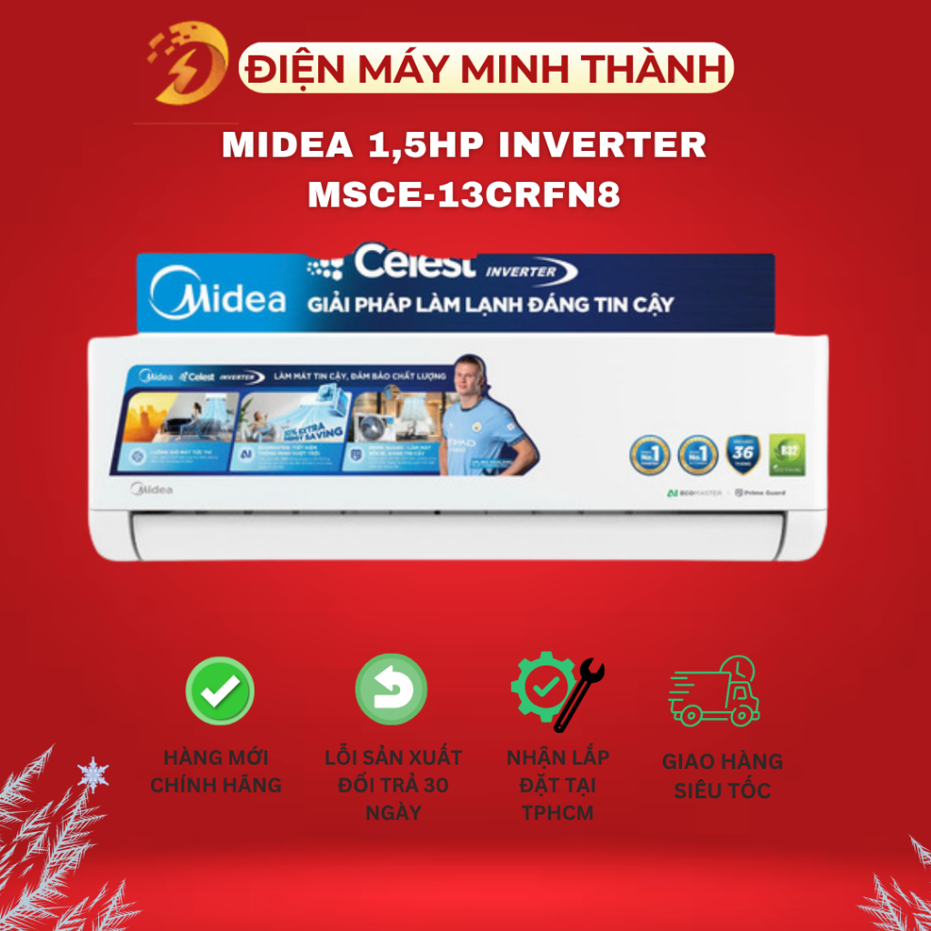 MSCE-13CRFN8 - Máy lạnh Midea 1,5HP Inverter HÀNG CHÍNH HÃNG MỚI <GIÁ CHỈ MÁY>