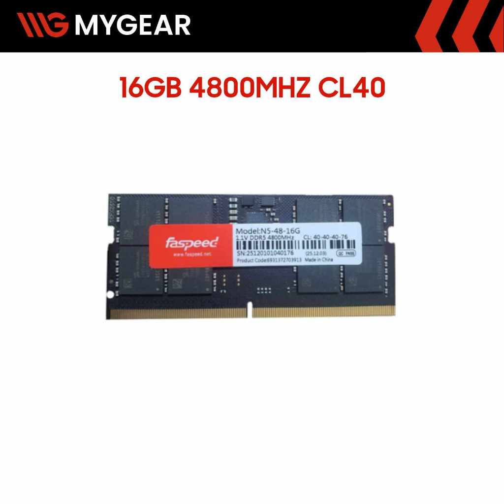 RAM DDR5 Faspeed 16GB 4800MHz CL40 SO-DIMM (FAS-N45-48-16G-SO)