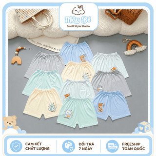 [QH02] COMBO 5-10 Quần Đùi Tập Bỏ Bỉm Chất Thun Lạnh In Hình Cho Bé Trai, Bé Gái - 5-16Kg - Thoáng Mát - Mềm Mịn