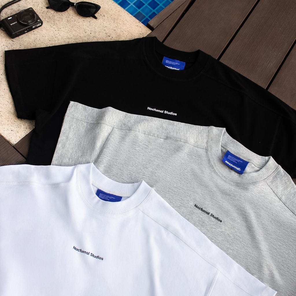 Áo Thun Form Boxy NOCTURNAL Outliner Tee Prime Cotton 100% Nam Nữ Unisex Localbrand Logo Cao Thành Tag Da | BigBuy360 - bigbuy360.vn