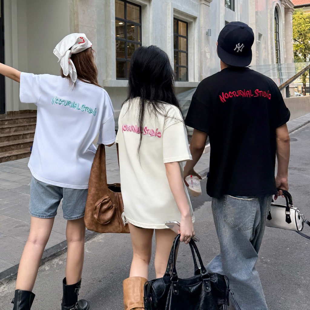 Áo Thun Thêu Nổi Form Relaxed Fit NOCTURNAL Funky Tee Prime Cotton 100% Nam Nữ Unisex Localbrand | BigBuy360 - bigbuy360.vn