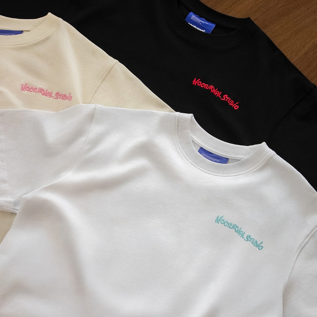Áo Thun Thêu Nổi Form Relaxed Fit NOCTURNAL Funky Tee Prime Cotton 100% Nam Nữ Unisex Localbrand | BigBuy360 - bigbuy360.vn