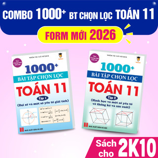 1000+ Bài tập chọn lọc Toán 11 (2 quyển) - theo SGK mới 2026 - bộ Kết nối tri thức (Vietjack)