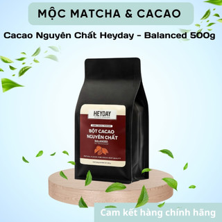 Bột Cacao Nguyên Chất Heyday - Dòng Balanced Phổ Thông (Túi 200g, 225g, 500g)