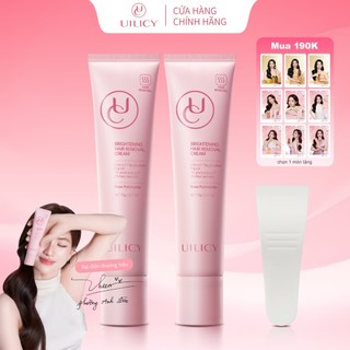 Bộ Kem Tẩy Lông UILICY 70g*2 Tẩy Lông 6 Phút Nhanh Chóng, Dịu Nhẹ, Da Mịn Màng, Phù Hợp Cho Nhiều Vùng Cơ Thể Khác Nhau