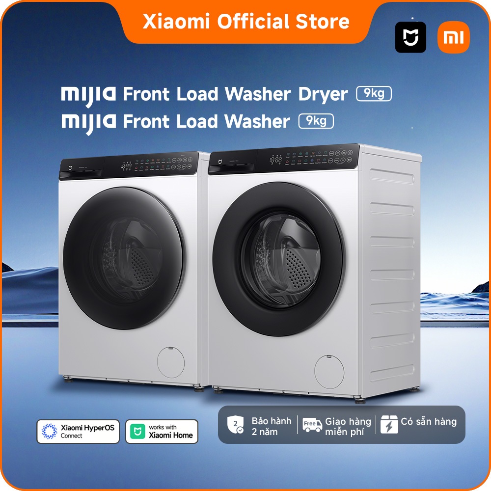 [MỚI RA MẮT] Máy giặt/ Máy giặt sấy cửa trước Xiaomi Mijia 9kg | Công nghệ giặt hơi nước diệt tới 99,99% vi khuẩn | BigBuy360 - bigbuy360.vn