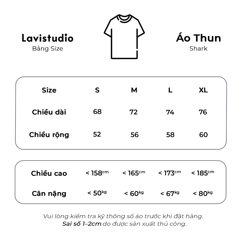 Áo thun Local Brand Lavi Studio/ Shark | BigBuy360 - bigbuy360.vn