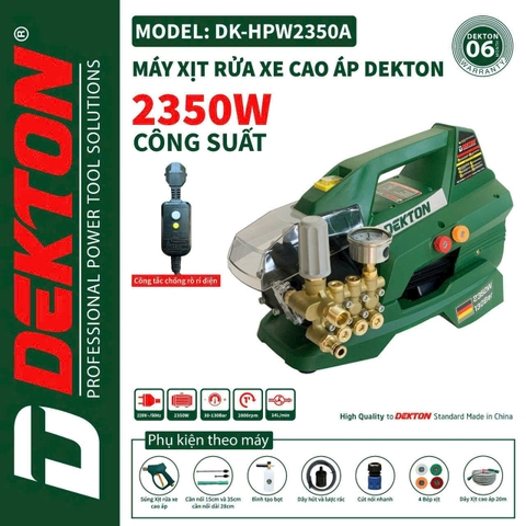 Máy xịt rửa áp lực cao 2350W Dekton DK-HPW2350A