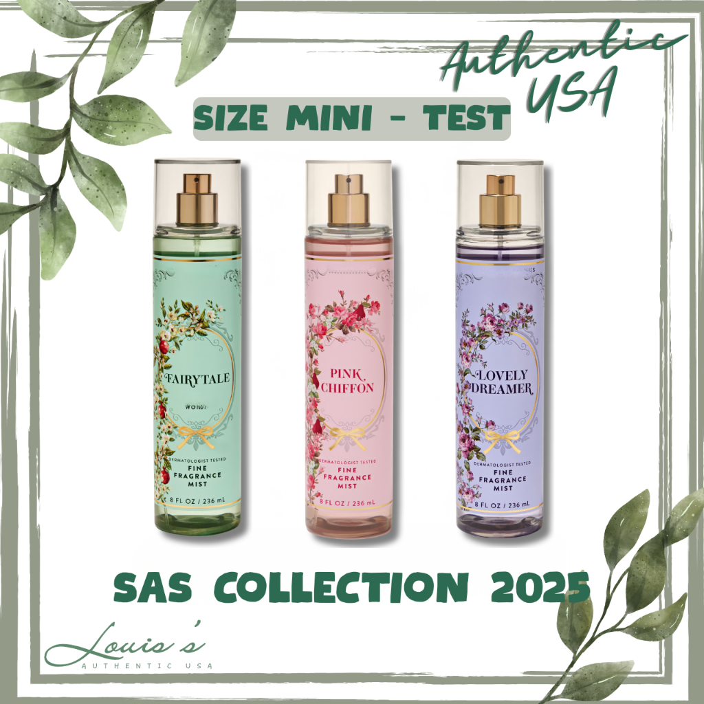 [ Mini ] Body mist BST SAS FAIRYTALE LOVELY DREAMER PINK CHIFFON - Xịt thơm B.BW MỸ
