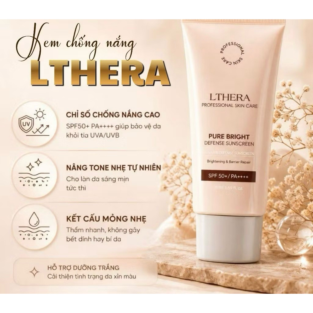 Kem chống nắng nâng Tone Lthera Hàn Quốc tuýp 40ml