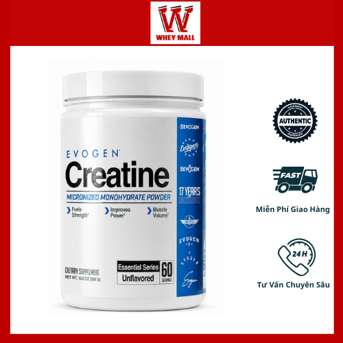 Bột Evogen Creatine (Hộp 300g) Hàng chính hãng BBT