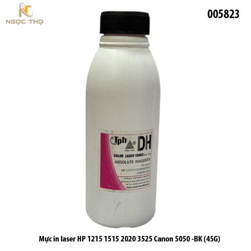 Mực Nạp Laser Màu HP 1215 1515 2020 3525 Canon 5050 BK 45G – Mực Đen Cho HP Canon