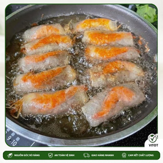 Chả Ram Tôm Đất Đặc Sản Bình Định VITOT Thơm Ngon Giòn Rụm, Ngọt Vị Tôm Thịt
