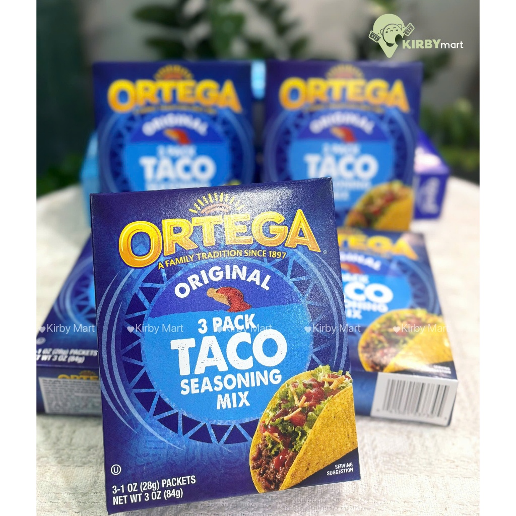 Ortega Tortillas Flour & Taco Seasoning Mix Chính Hãng Mỹ – Bánh Tortilla và Gia Vị Taco