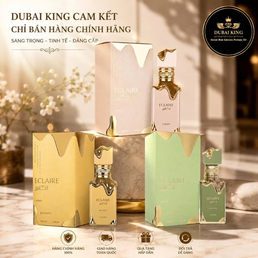 ❄️ *10mL* Nước Hoa Nữ Eclaire-Eclaire Banoffi và Eclaire Pistache – Lattafa EDP dùng thử