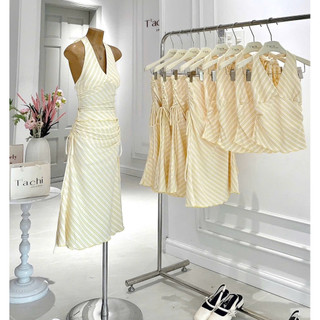 SET ÁO NƠ CROPTOP + CHÂN VÁY RÚT