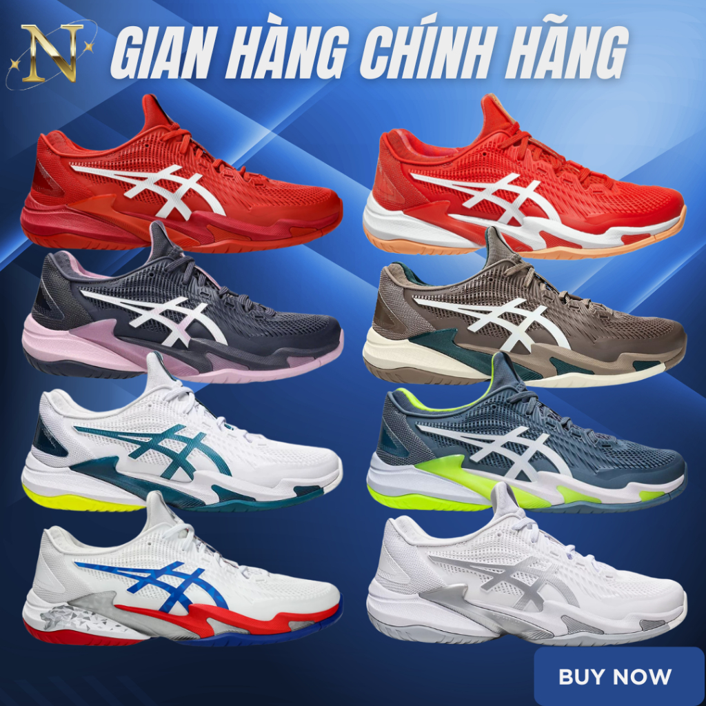 [𝙎𝘼𝙇𝙀 Chính Hãng] Giày Sneaker Tennis Pickleball Asics Court FF 3 Novak Full Màu. Bao Check